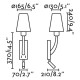 Бра - Faro 29683-19 REM Star? gold/white wall lamp with reader