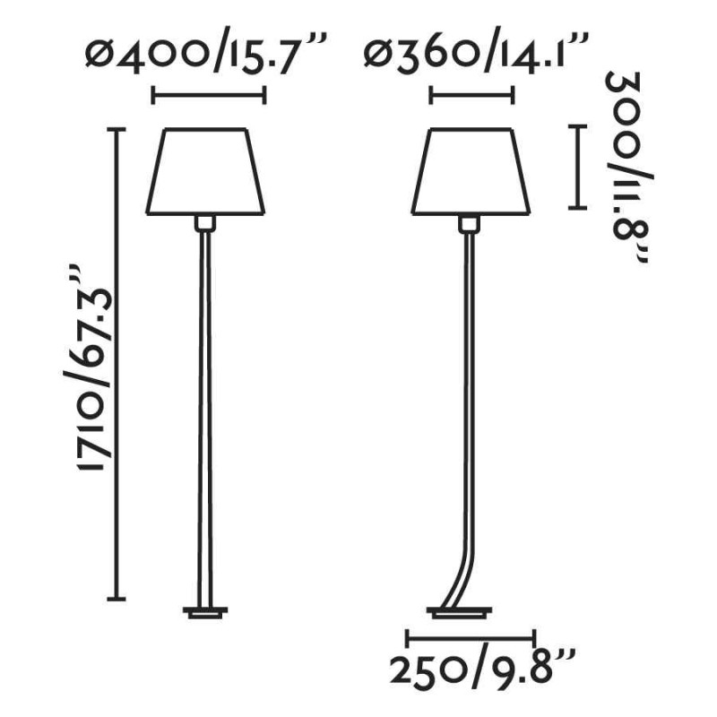 Торшер - Faro 29687-09 REM Bronze/black floor lamp