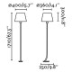 Торшер - Faro 29687-09 REM Bronze/black floor lamp