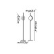 Торшер - Faro 29693D Le Vita Gold floor lamp dimmable, 6 Вт, 570 лм, 2700K