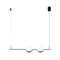 Підвісний світильник Faro 29696 Le Vita Black pendant lamp, 14 Вт, 530 лм, 2700K