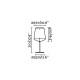 Настольная лампа Faro 29846 STOOD Black and wood table lamp