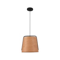 Подвесной светильник Faro 29848 STOOD Black and wood pendant lamp