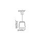 Подвесной светильник Faro 29848 STOOD Black and wood pendant lamp
