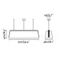 Люстра - Faro 29849 STOOD 5L Black and wood pendant lamp