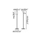 Торшер Faro 29883 LINK White floor lamp