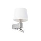 Бра - Faro 29976 ROOM White wall lamp with reader
