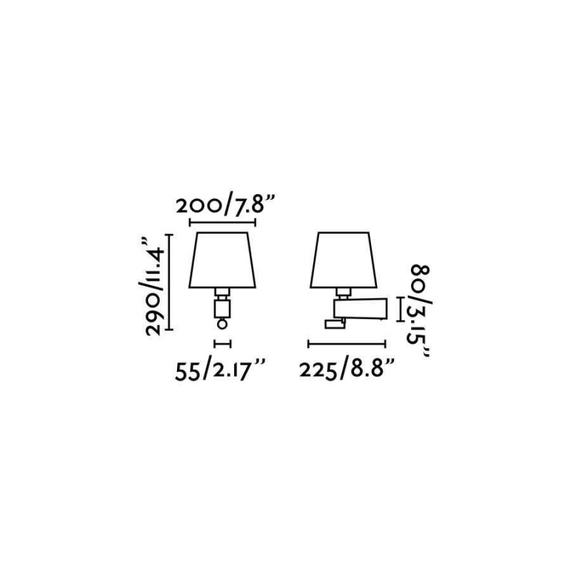 Бра - Faro 29976 ROOM White wall lamp with reader