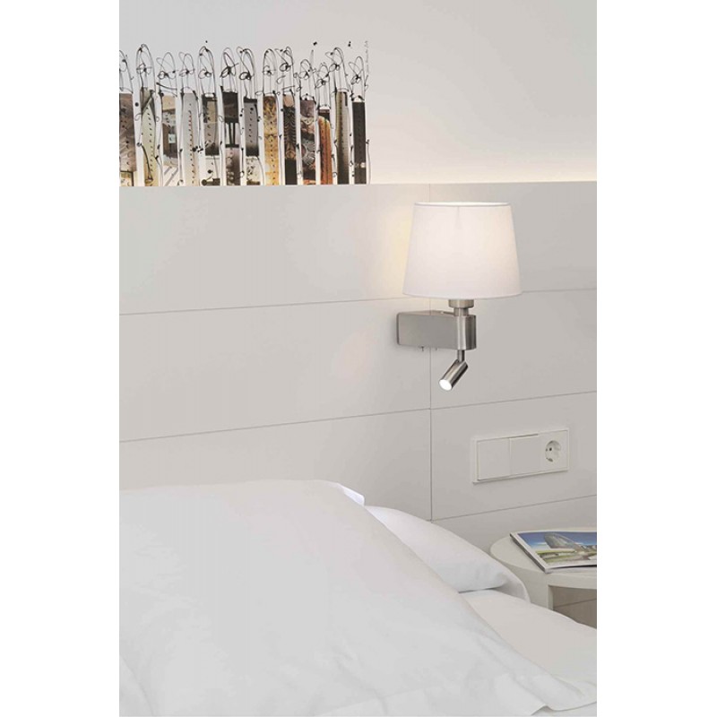 Бра - Faro 29976 ROOM White wall lamp with reader