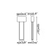Торшер - Faro 29979 VESPER Brown floor lamp