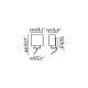 Бра - Faro 29982 VESPER White wall lamp with reader