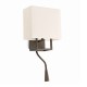 Бра - Faro 29983 VESPER Brown and beige wall lamp with reader