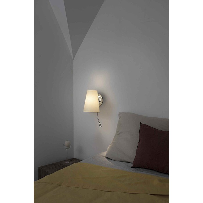Бра Faro 29996 LUPE Chrome wall lamp with reader