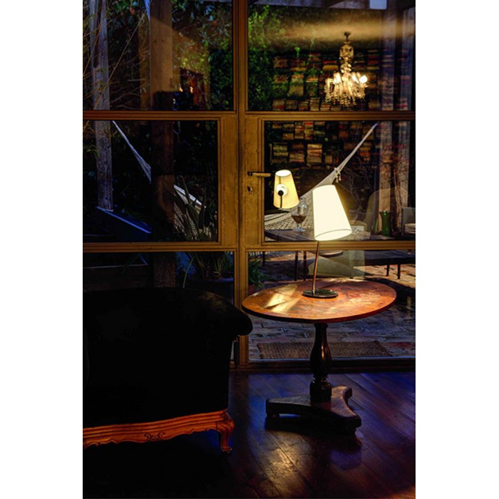 Настільна лампа Faro 29997 LUPE Chrome table lamp