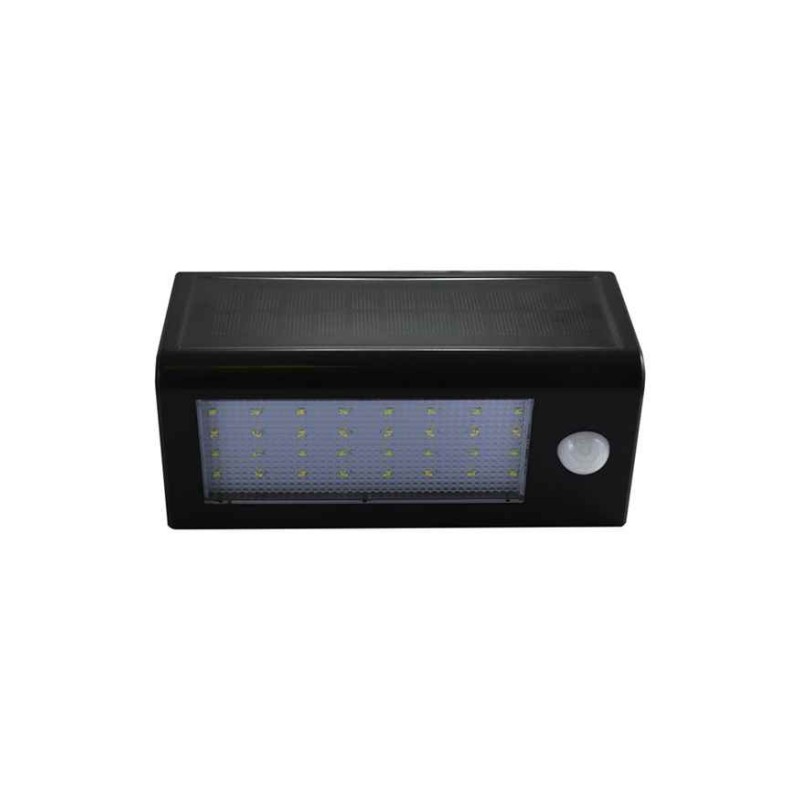 Вуличний світильник на сонячній батареї Goldlux 307637 Box LED 1x5,5W 6400K 400Lm IP44 чорний