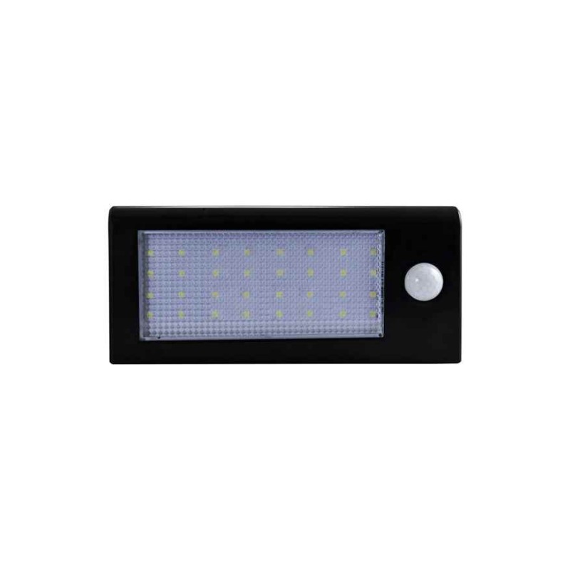 Вуличний світильник на сонячній батареї Goldlux 307637 Box LED 1x5,5W 6400K 400Lm IP44 чорний