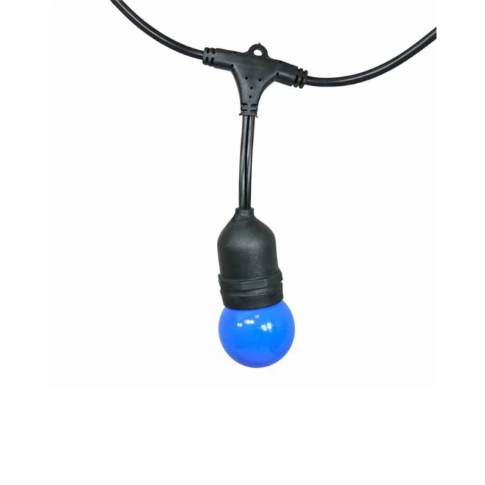 Гірлянда Goldlux 308214 Party C E27 10x6W 3000K 50Lm IP44 з кольоровими лампочками