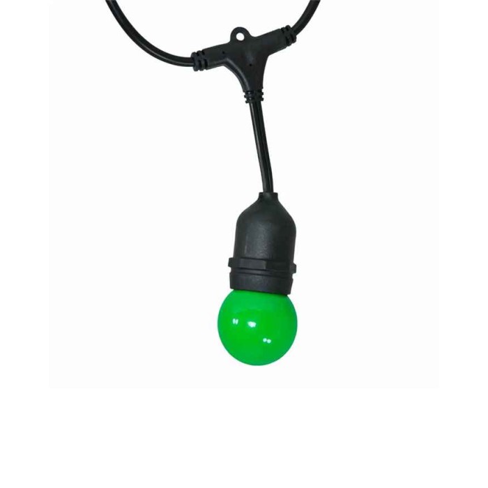 Гірлянда Goldlux 308214 Party C E27 10x6W 3000K 50Lm IP44 з кольоровими лампочками