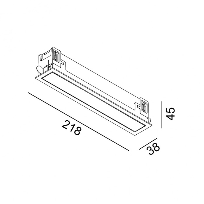 Точковий світильник LTX 01.2180.6.940.BK Vario Linea 218, 6.3 Вт, 754 лм, 4000K