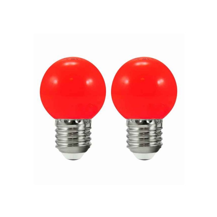 Світлодіодна лампочка для гірлянди з колекції Party Goldlux 308757 E27 2x0,5W 3000K 50Lm червона