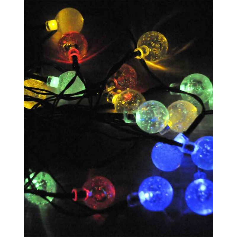 Гірлянда на сонячній батареї Goldlux 309150 Colorful Balls LED 20 IP44 кольорова