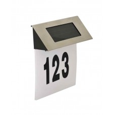 Вуличний світильник на сонячній батареї Goldlux 309570 House Number LED 6500K IP44 сріблястий