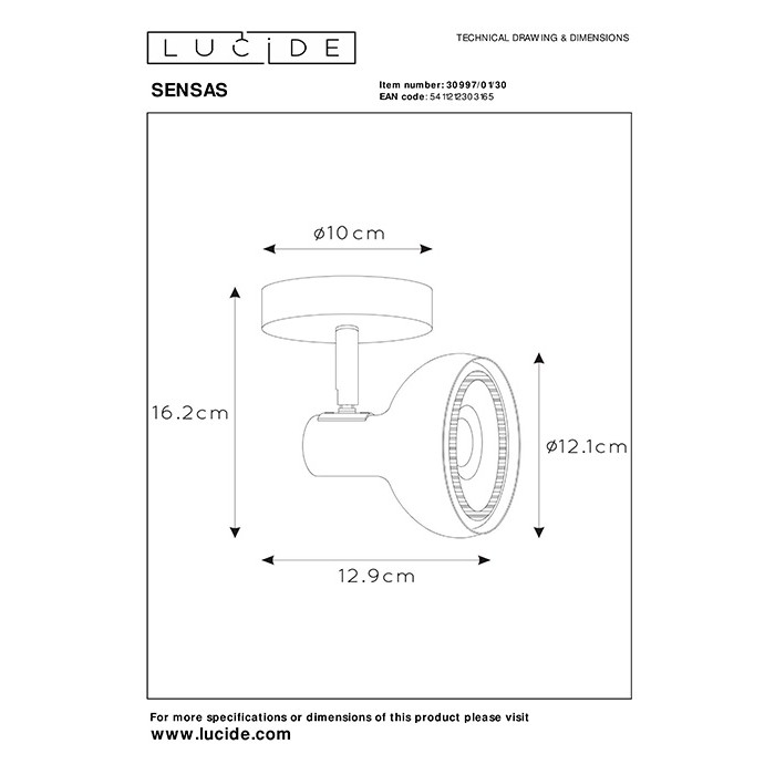 Спот - Lucide 30997/01/30 Sensas