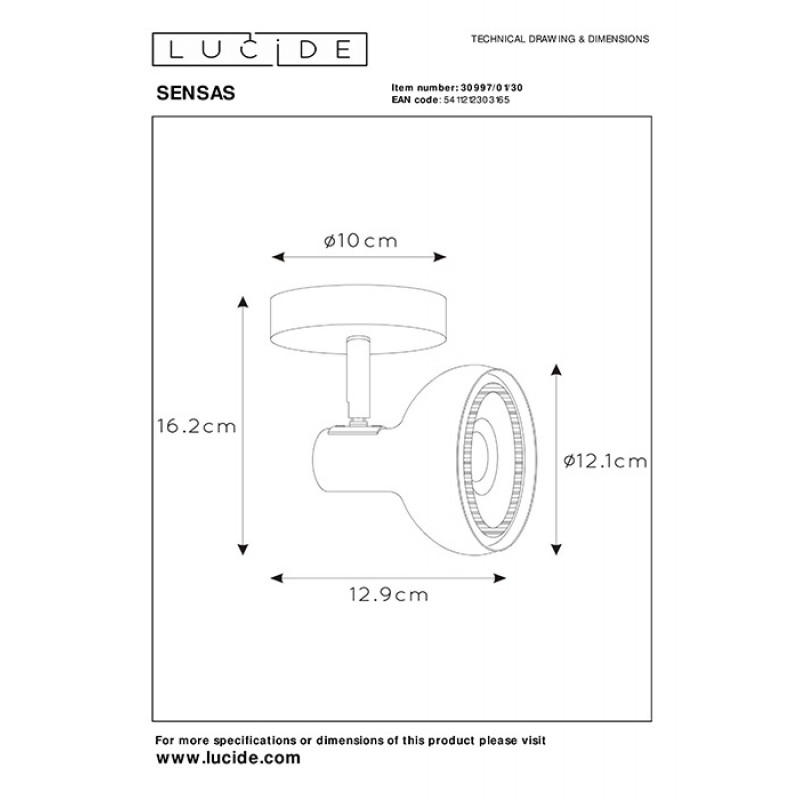 Спот Lucide 30997/01/30 Sensas