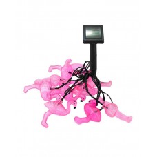 Гірлянда на сонячній батареї Goldlux 311535 Flamingo LED 10 6500K IP44 рожева