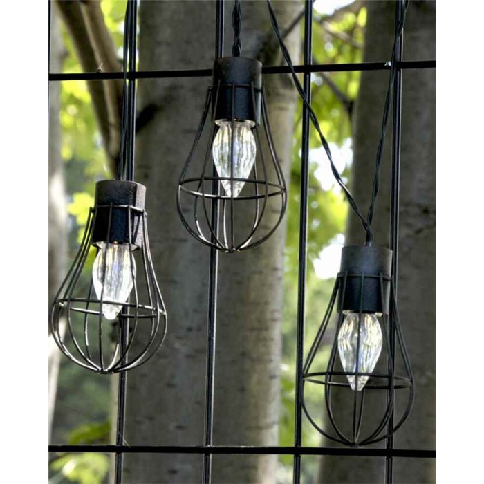 Гирлянда на солнечной батарее Goldlux 311542 Lofcik LED 10 2900K IP44 патина