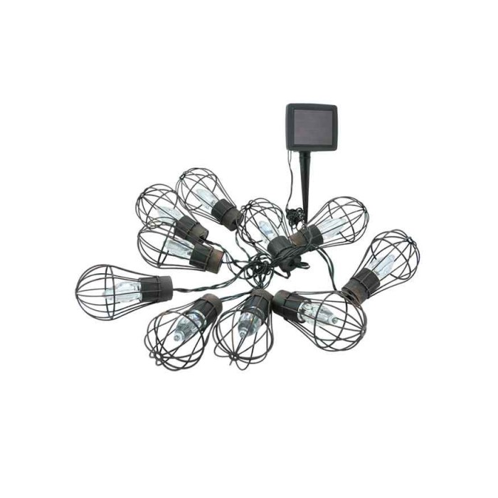 Гирлянда на солнечной батарее Goldlux 311542 Lofcik LED 10 2900K IP44 патина