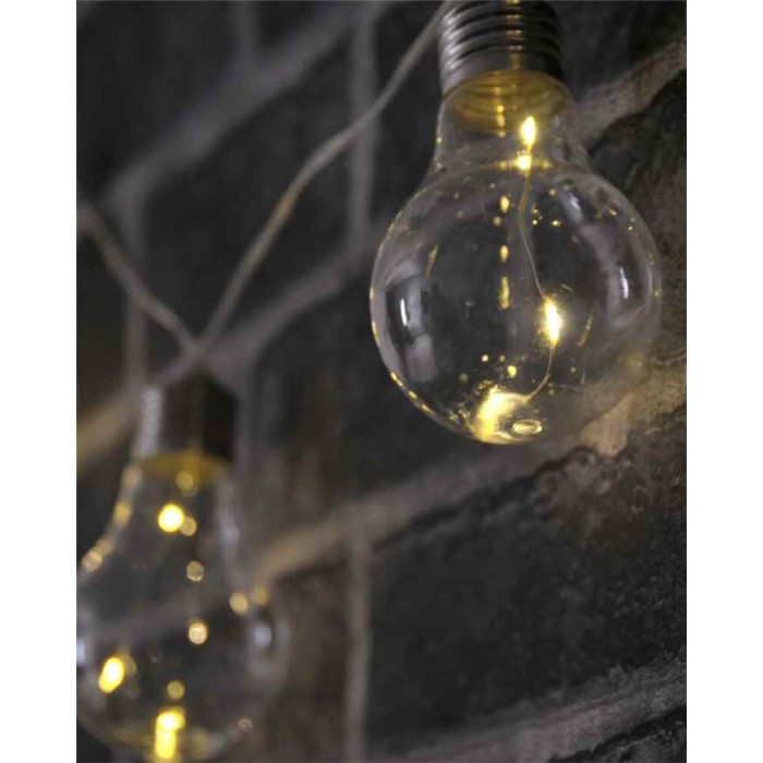 Гирлянда на батарейках Goldlux 312105 Smolder LED 10 2700K IP20 прозрачна