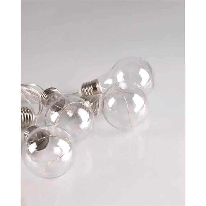 Гирлянда на батарейках Goldlux 312105 Smolder LED 10 2700K IP20 прозрачна