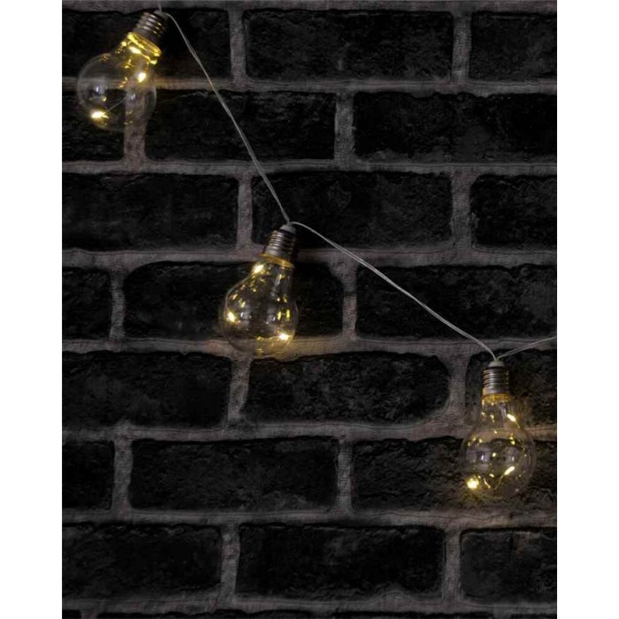 Гирлянда на батарейках Goldlux 312105 Smolder LED 10 2700K IP20 прозрачна