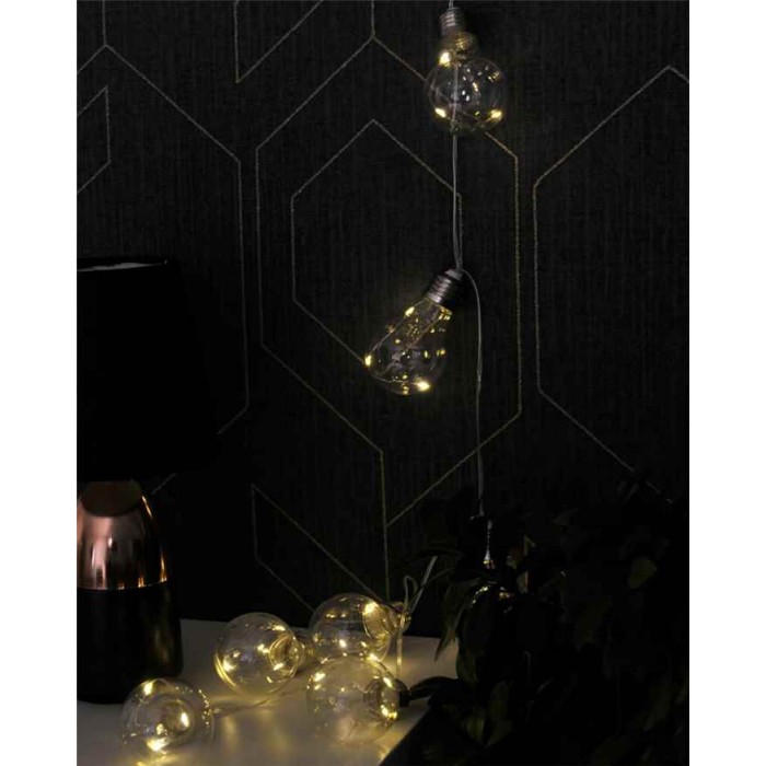 Гирлянда на батарейках Goldlux 312105 Smolder LED 10 2700K IP20 прозрачна