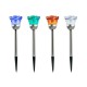 Уличный светильник на солнечной батарее Goldlux 312198 Rose LED RGB IP44 серебристый
