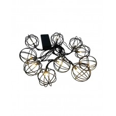 Гірлянда на батарейках Goldlux 312860 Viborg LED 10 2700K IP20 чорна