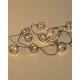 Гірлянда на батарейках Goldlux 312860 Viborg LED 10 2700K IP20 чорна
