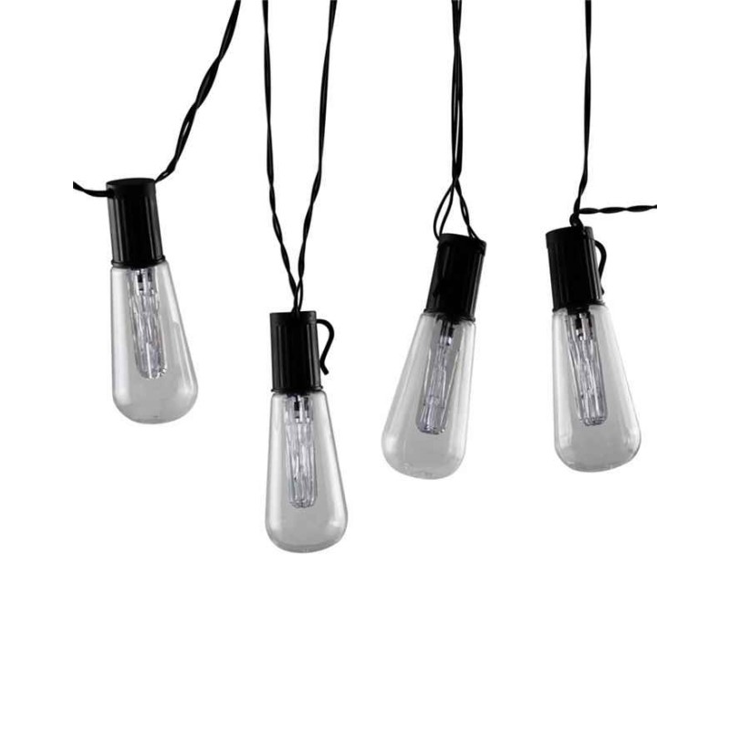 Гірлянда на батареї Goldlux 312884 Edison LED 10 3000K IP20 чорна