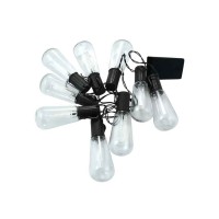 Гірлянда на батареї Goldlux 312884 Edison LED 10 3000K IP20 чорна