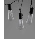 Гірлянда на батареї Goldlux 312884 Edison LED 10 3000K IP20 чорна