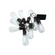 Гірлянда на батареї Goldlux 312884 Edison LED 10 3000K IP20 чорна