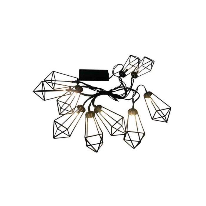 Гирлянда на батарейках Goldlux 312891 Alborg LED 10 2700K IP20 черная