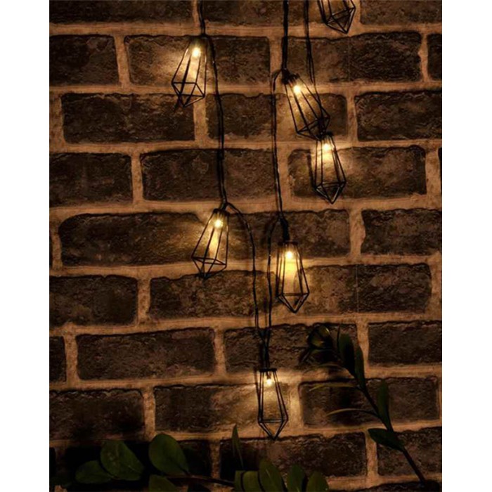 Гирлянда на батарейках Goldlux 312891 Alborg LED 10 2700K IP20 черная