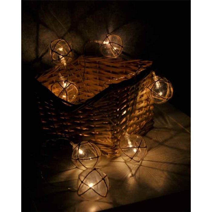 Гирлянда на батареи Goldlux 312938 Ahne LED 10 2700K IP20 прозрачная