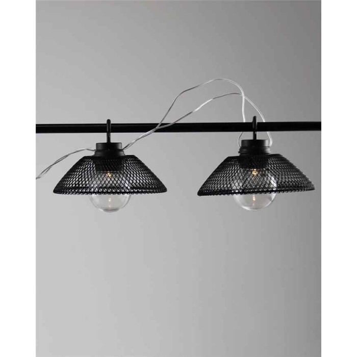 Гирлянда на батарейках Goldlux 312990 Astra LED 10 2700K IP20 черная