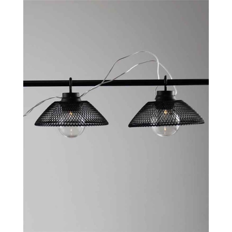 Гірлянда на батарейках Goldlux 312990 Astra LED 10 2700K IP20 чорна
