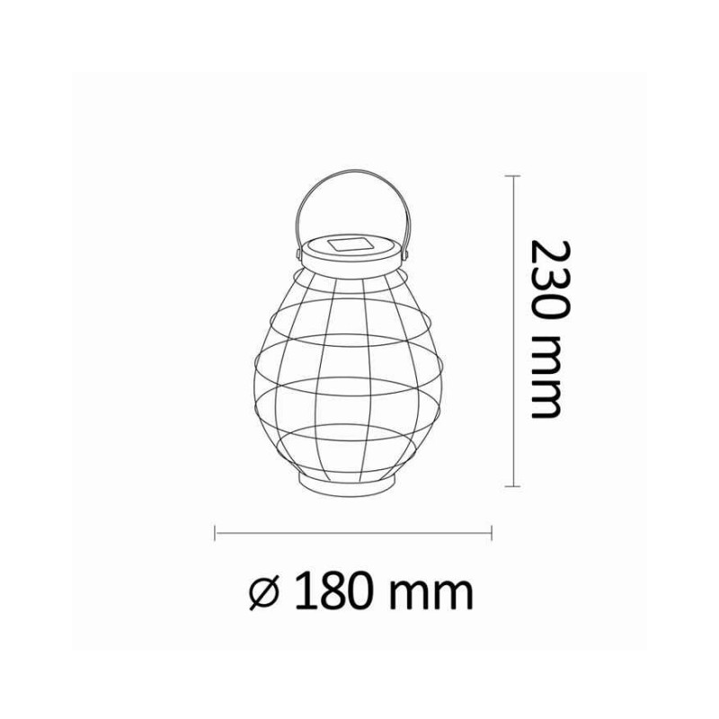 Вуличний світильник на сонячній батареї Goldlux 313249 Koge LED 1600K IP44 коричневий