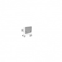 Комплект заглушок для PROFILE CENTRAL 1, 2 шт (12.2013.EC)