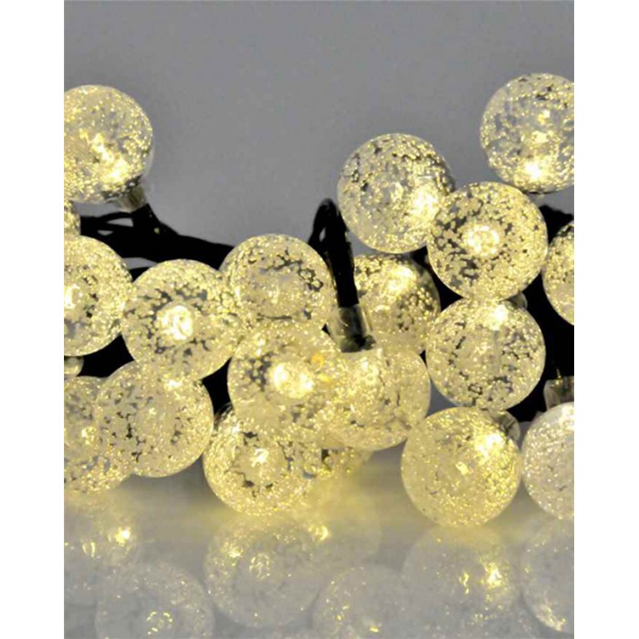 Гирлянда на солнечной батарее Goldlux 315236 Balls LED 2700K IP44 прозрачная